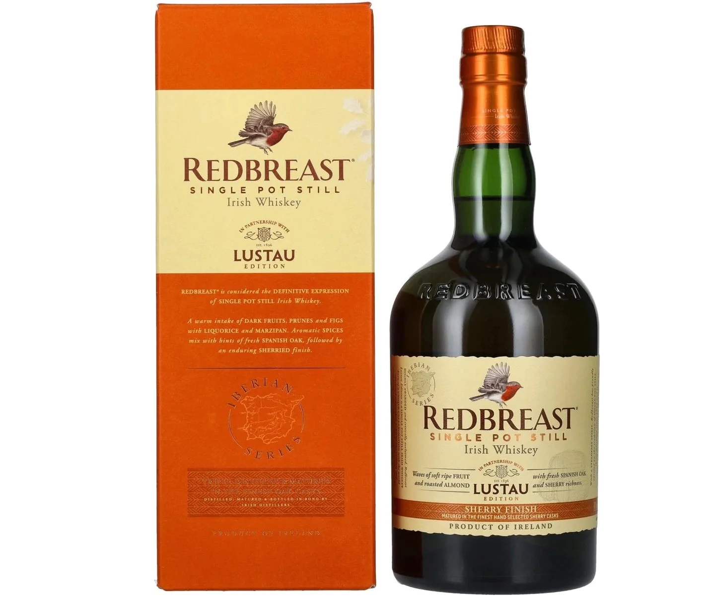 Redbreast Single Pot Still Irish Whiskey Lustau Edition Sherry Finish 46 Vol 07l In Tbox 0696